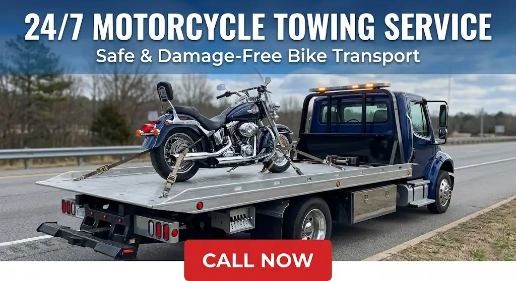 Emergency Towing Ottawa 24/7 motorcycle towing service near me in Ottawa