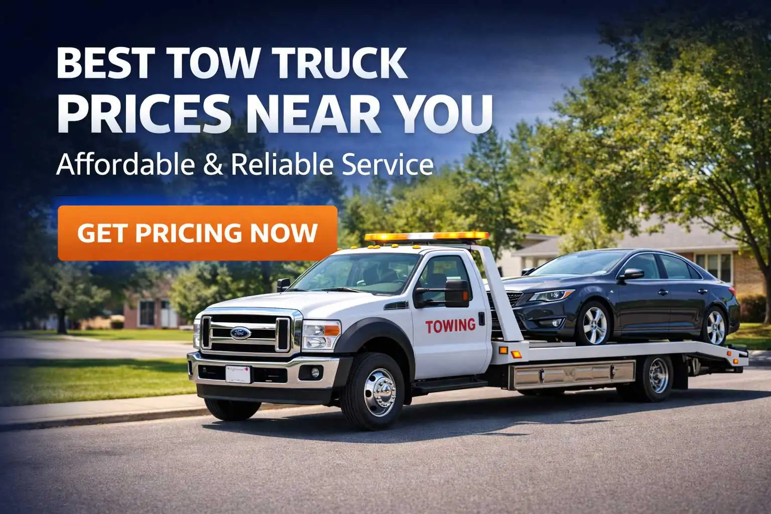 Flatbed Towing Transparent same-day tow truck pricing in Ottawa